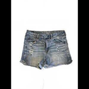 American Eagle Super Stretch Distressed Denim Shorts
